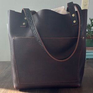 Portland Leather Classic small tote. New Unicorn, never carried.